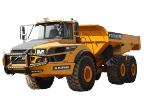 2019 Volvo A40G Articulated Dump Truck White Background View