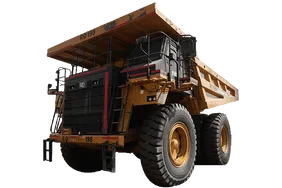 2022 Cat 777E Rigid Dump Truck White Background