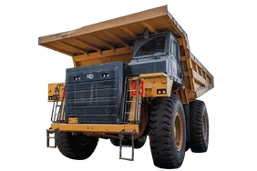 2022 Caterpillar 777E Rigid Dump Truck White Background View