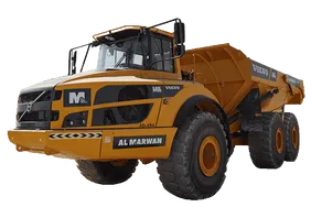2022 Volvo A40G Dump Truck White Background - AD-494