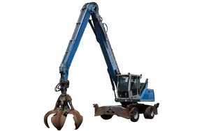 Material Handler 2013 Terex Fuchs MHL 335 white-background - Al Marwan Heavy Machinery