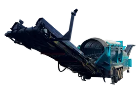 Powerscreen Phoenix 2100 Trommel Screen White Background View