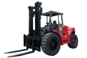 Socma HNFY-80 All Terrain Forklift White Background Image