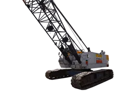 Used Kobelco 7055 Crawler Crane 1990 White Background Image