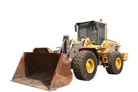 2013 Volvo L120F Wheel Loader White Background Image 