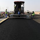 13-ton Asphalt Pavers on action by Al Marwan