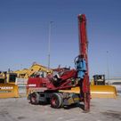 1980 Liebherr A911C Excavator with ABI Piling Rig Front Right View - PD-0003