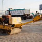 2002 Sakai HV51ST Walk-Behind Roller Rear Left View - RO-0086