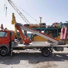 2003 Multitel 160 ALU DS Boom Lift on Nissan Cabstar Truck Left View - LF-0058