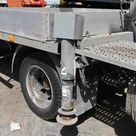 2003 Multitel 160 ALU DS Boom Lift on Nissan Cabstar Truck Undercarriage View - LF-0058
