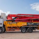 2011 Sany Concrete Pump with Actros 33 Truck Mercedes Left Side View