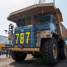 2021 Caterpillar 777E Rigid Dump Truck Front Left View