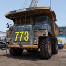 2019 Caterpillar 777E Rigid Dump Truck Front Left View