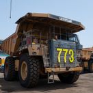 2019 Caterpillar 777E Rigid Dump Truck Front Right Side View