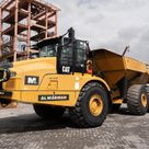 2020 Caterpillar 745 Articulated Dump Truck Front Left View