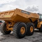 2020 Caterpillar 745 Articulated Dump Truck Rear Right View