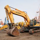 2020 Hyundai 480LC-9S Track Excavator Front Left View