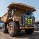 2021 Caterpillar 777E Rigid Dump Truck Front Right Side View