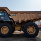 2021 Caterpillar 777E Rigid Dump Truck Left View