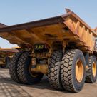 2021 Caterpillar 777E Rigid Dump Truck Rear Right View