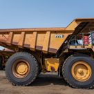 2021 Caterpillar 777E Rigid Dump Truck Right Side View