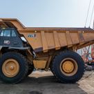 2022 Caterpillar 777E Rigid Dump Truck Left Side View