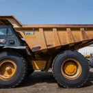 2022 Caterpillar 777E Rigid Dump Truck Left Side View