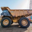 2022 Caterpillar 777E Rigid Dump Truck Left Side View