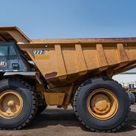 2022 Caterpillar 777E Rigid Dump Truck Left Side View