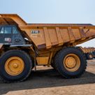2022 Caterpillar 777E Rigid Dump Truck Left Side VIew