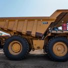 2022 Caterpillar 777E Rigid Dump Truck Rear Right Side View