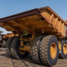 2022 Caterpillar 777E Rigid Dump Truck Rear Right View