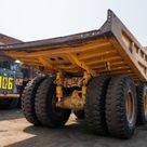 2022 Caterpillar 777E Rigid Dump Truck Rear Right View