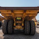 2022 Caterpillar 777E Rigid Dump Truck Rear View