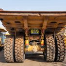 2022 Caterpillar 777E Rigid Dump Truck Rear View