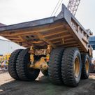 2022 Caterpillar 777E Rigid Dump Truck Rear Right View