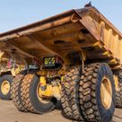 2022 Caterpillar 777E Rigid Dump Truck Rear View