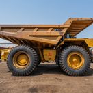 2022 Caterpillar 777E Rigid Dump Truck Right Side View