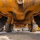 2022 Caterpillar 777E Rigid Dump Truck Under Carriage View