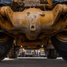 2022 Caterpillar 777E Rigid Dump Truck Under Carriage View