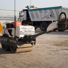 Used 2011 Sakai HV51ST Walk-Behind Roller-rear-left view