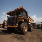 Cat 777E off-highway truck front left view