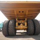 Cat 777E off-highway truck undercarriage view