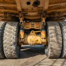 Caterpillar Rigid Dump Truck 777D Undercarriage View