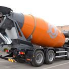 Concrete Mixer Truck 12m³ Drum Rear Right View