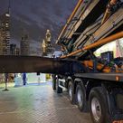 cifa K61L concrete pump truck open stabilizer