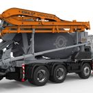 Cifa MK24L truck mixer pump rear right view