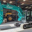 Kobelco SK145XDLC-10E Track Excavator Front Left View