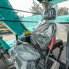 Kobelco SK80-10 Track Excavator Inside Cabin View