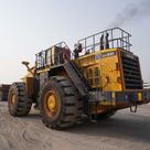 Komatsu WA800-3EO Wheel Loader Rear Left View